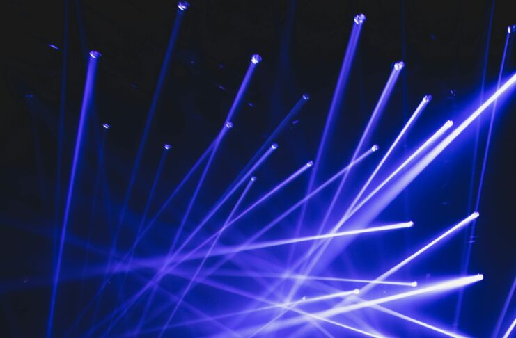 Eco-friendly laser tool measuring distance in a home renovation project with high precision